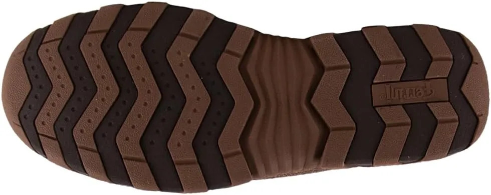 Womens Leather Boat Flats Casual - Brown