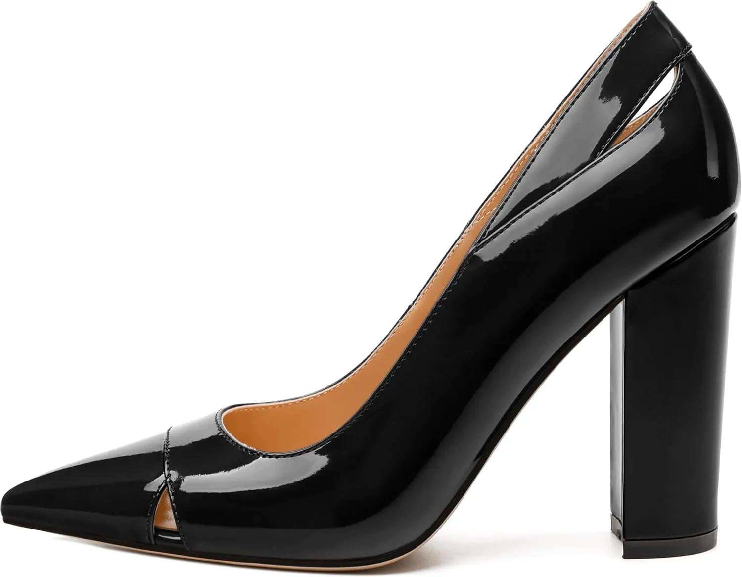 Women's Pumps, Pointed Toe High Heels Shoes for Women, Fashion Classic Pointed Toe High Chunky Heel Dress Pump Shoes