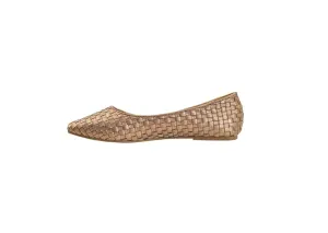 Woven Ballet Flat-Bronze