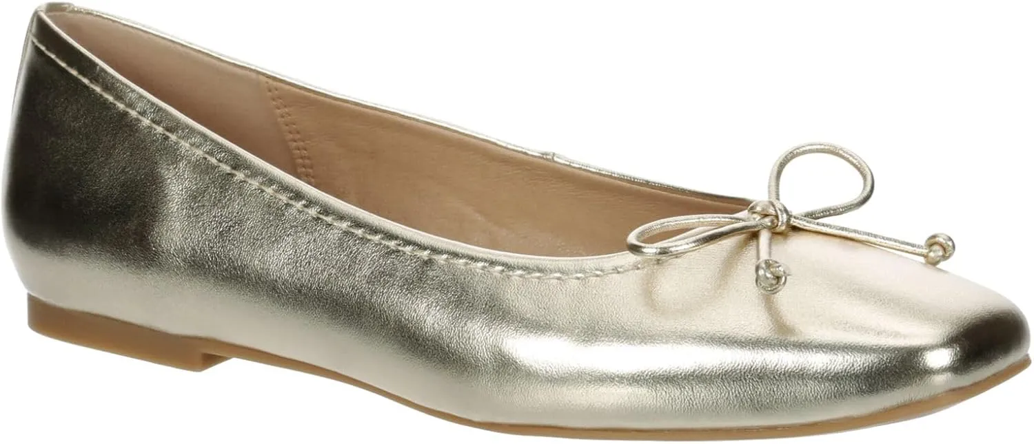 XAPPEAL Avery - Women's Slip-On Square Toe Ballet Flat with Bow