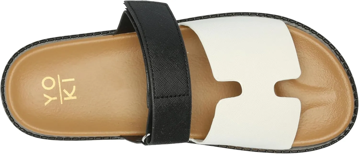 YOKI Women's Comfort Footbed Sandals Slide