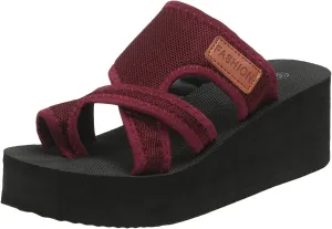 ZSpzx Platform Sandals for Women 2025 Orthopedic Clip Toe Slip On Mesh Slide Sandal Ladies Low Wedge Heel Soft Memory Foam Shoes Cushion Footbed Non-Slip Shoe for Daily Wear Outdoor Indoor