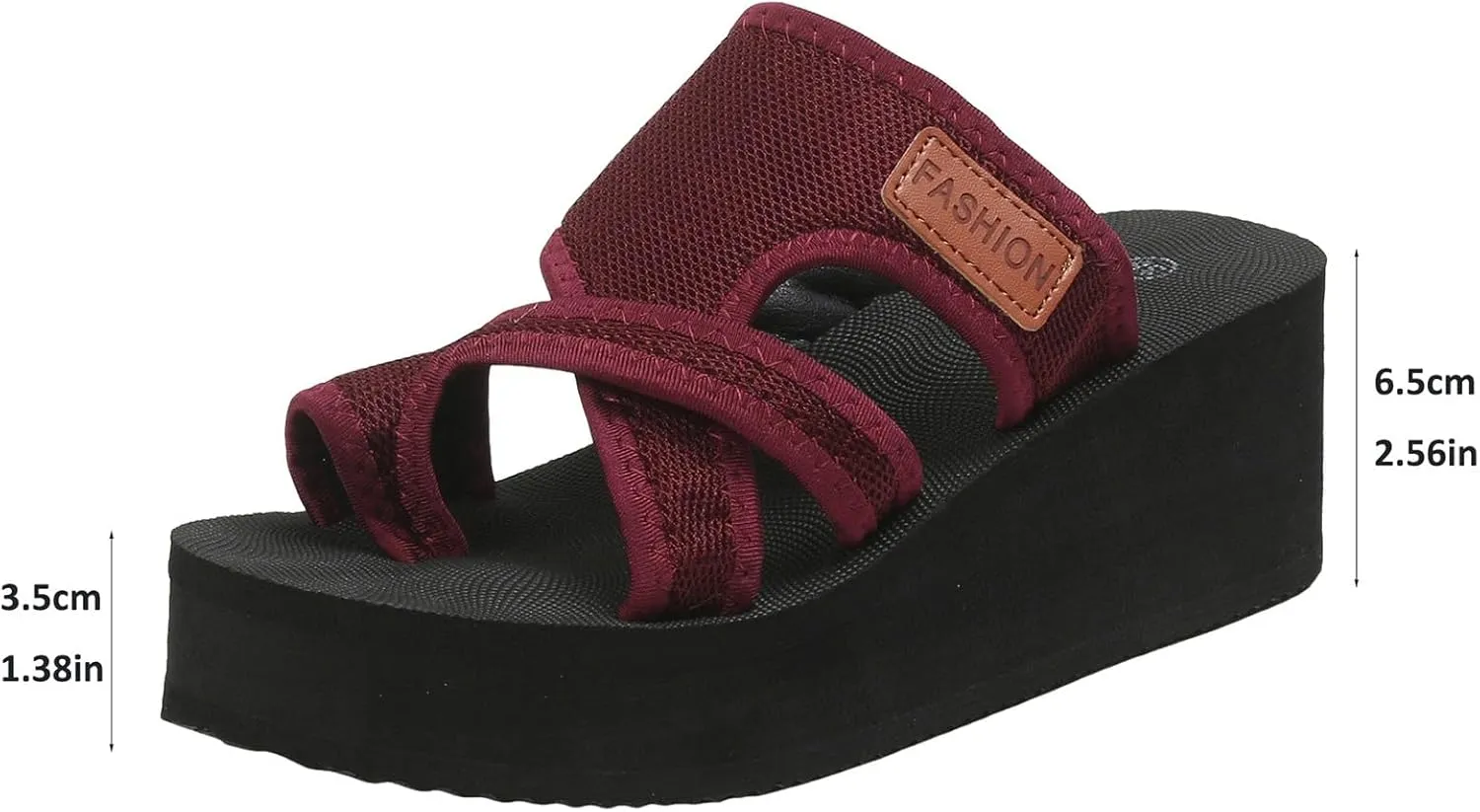 ZSpzx Platform Sandals for Women 2025 Orthopedic Clip Toe Slip On Mesh Slide Sandal Ladies Low Wedge Heel Soft Memory Foam Shoes Cushion Footbed Non-Slip Shoe for Daily Wear Outdoor Indoor